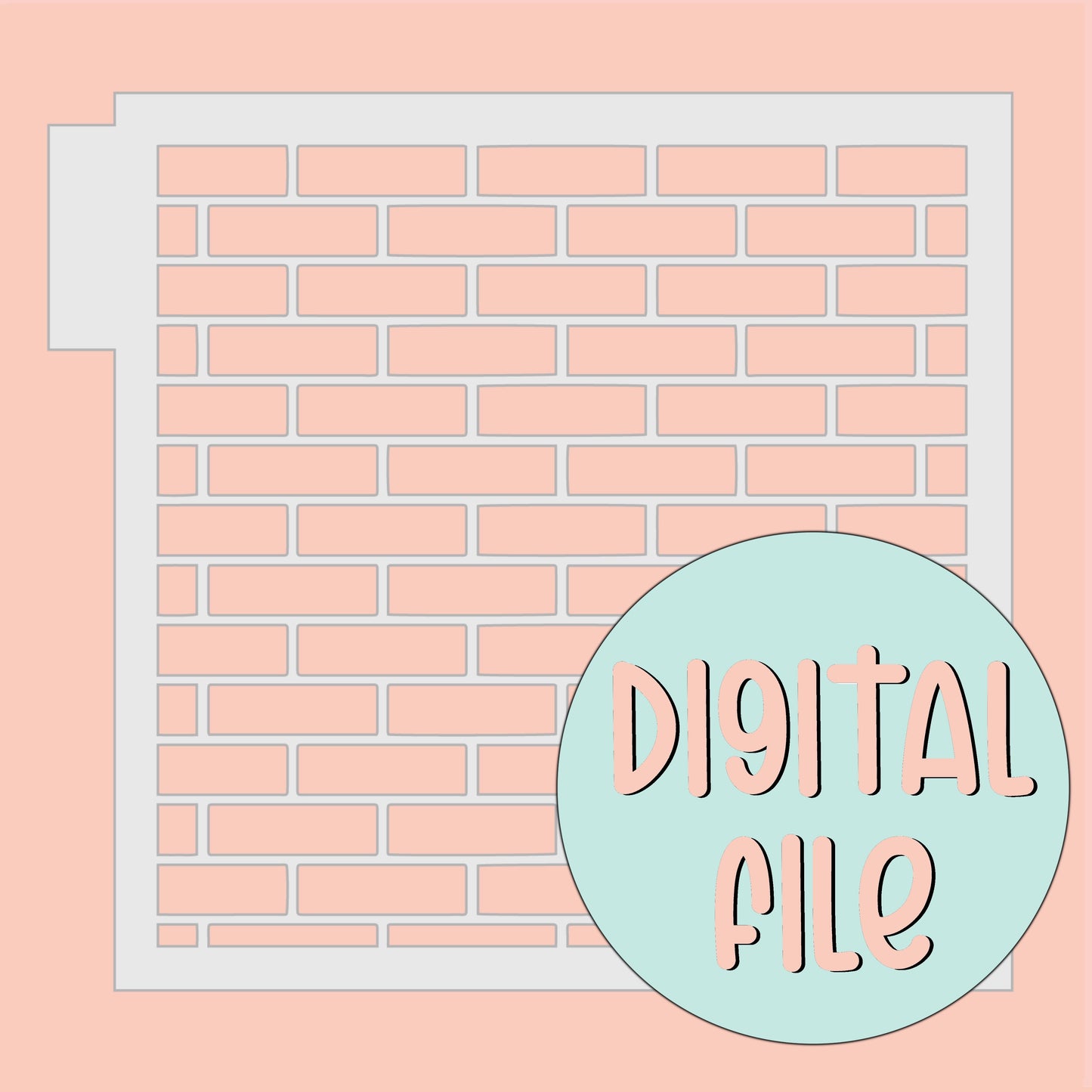 DIGITAL - Brick Stencil