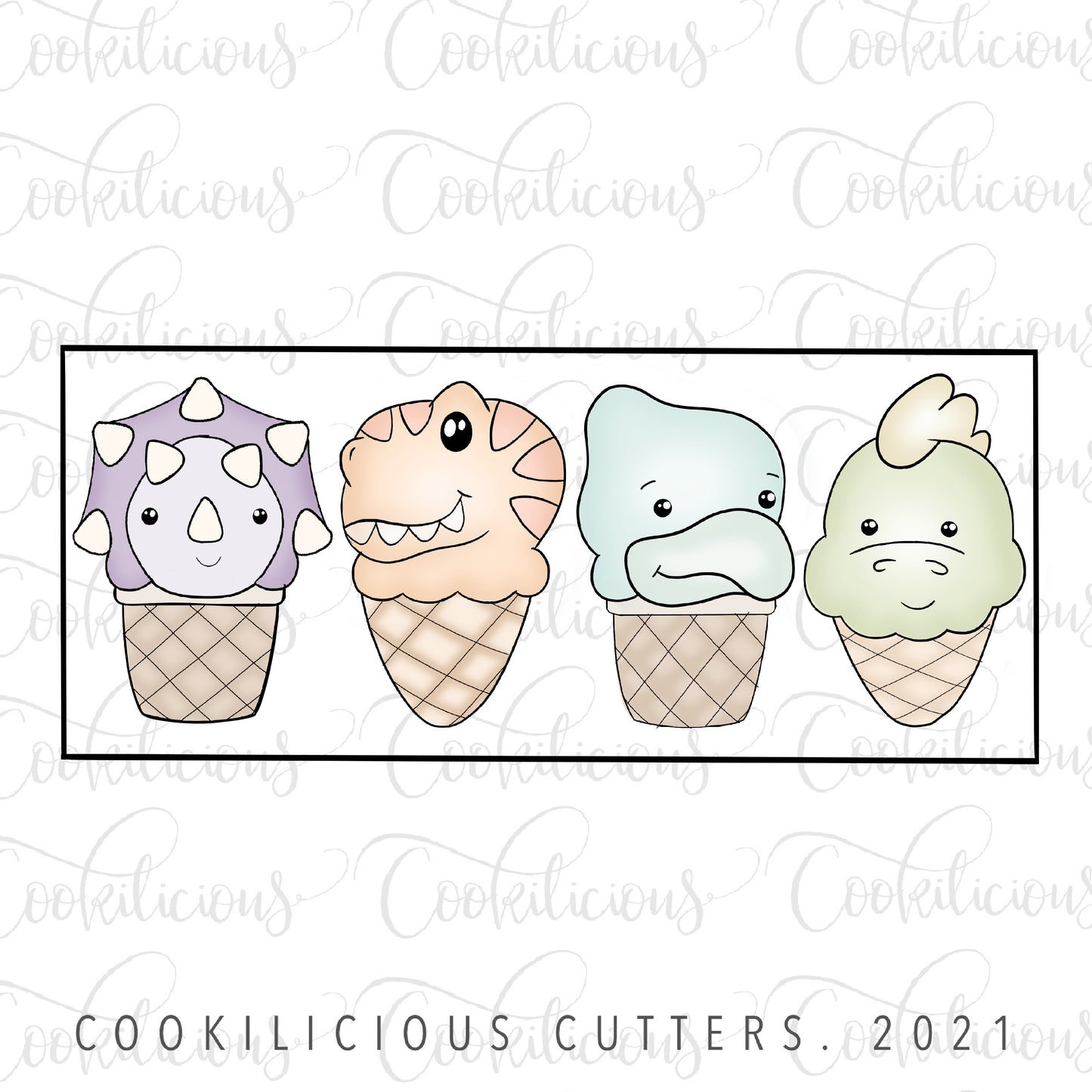 Dino Ice Cream Tall Set