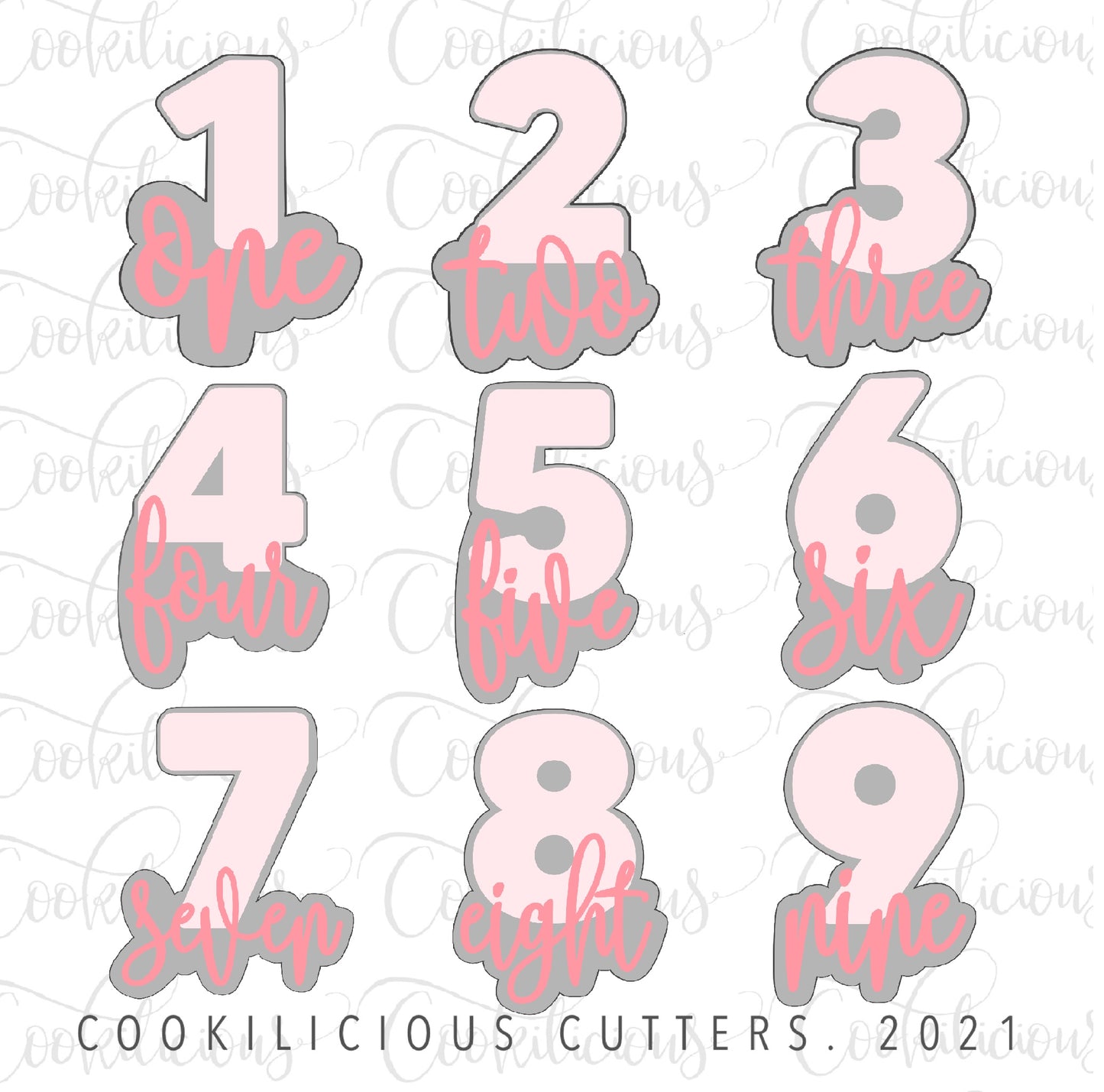 Hand Lettered Numbers