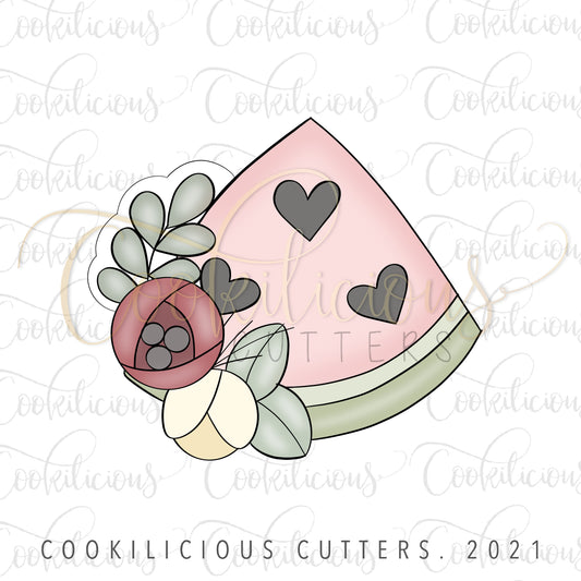 Floral Watermelon Slice