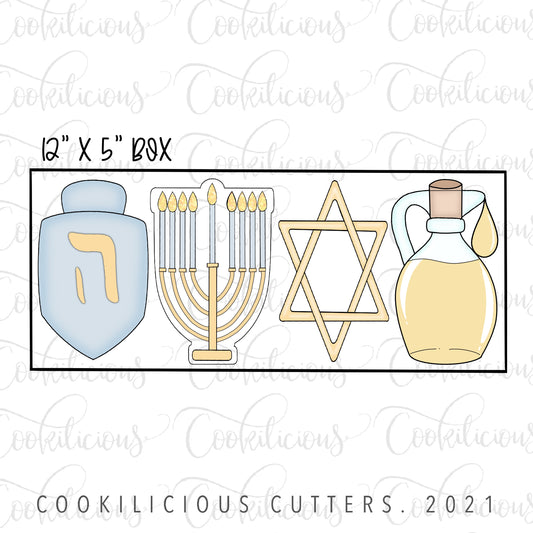 Tall Hanukkah Set