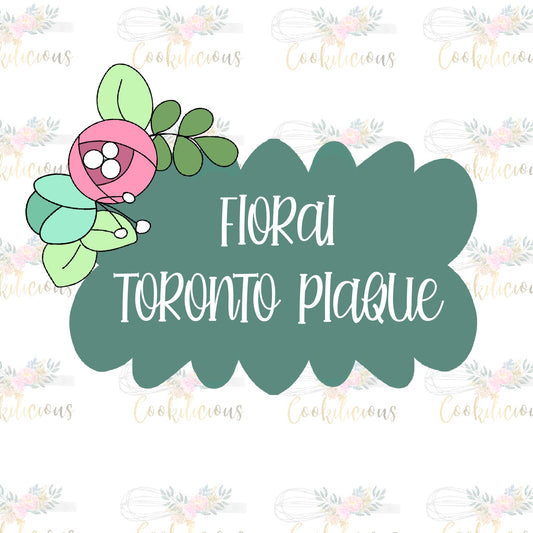 Floral Toronto Plaque