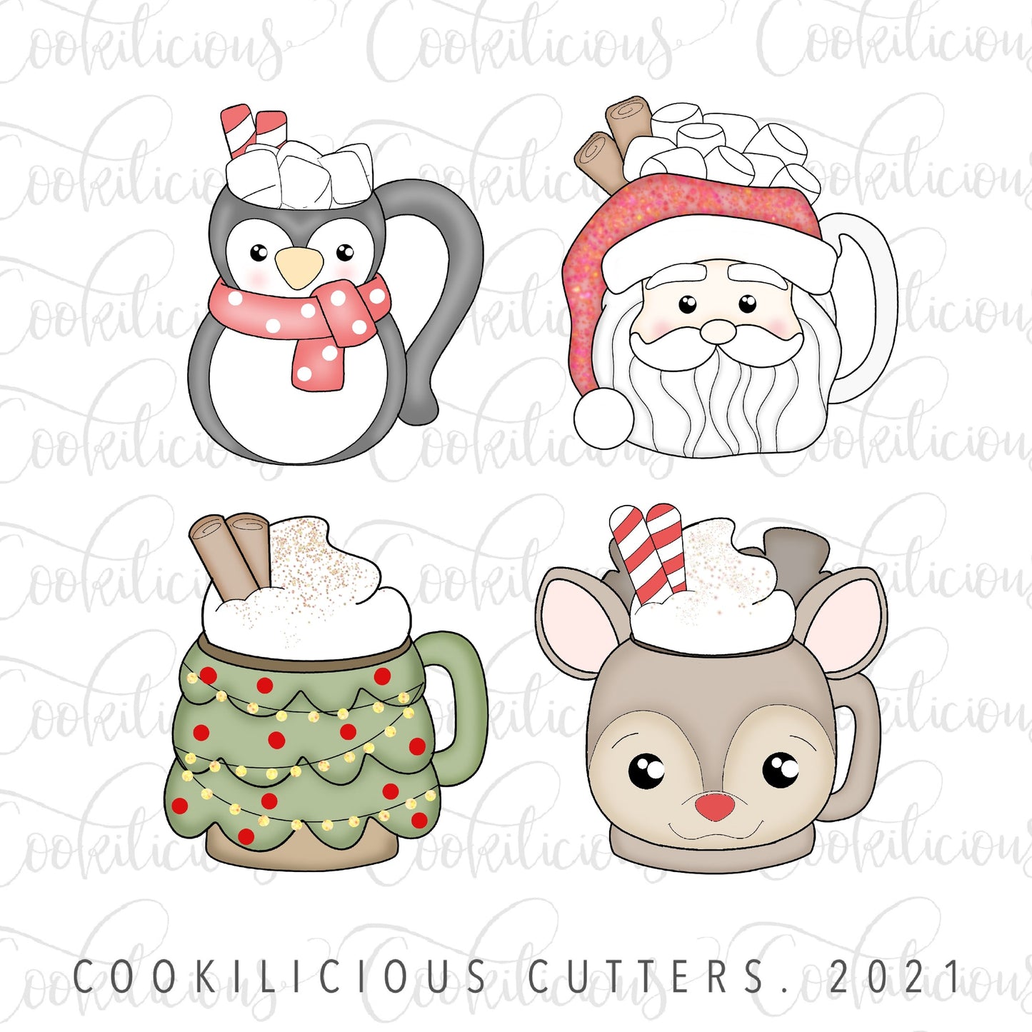 STL - CHRISTMAS MUG SET