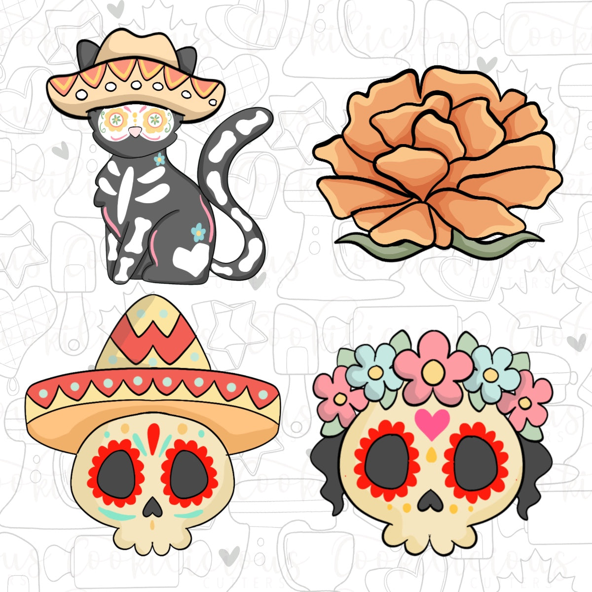 Day of The Dead Mini Set