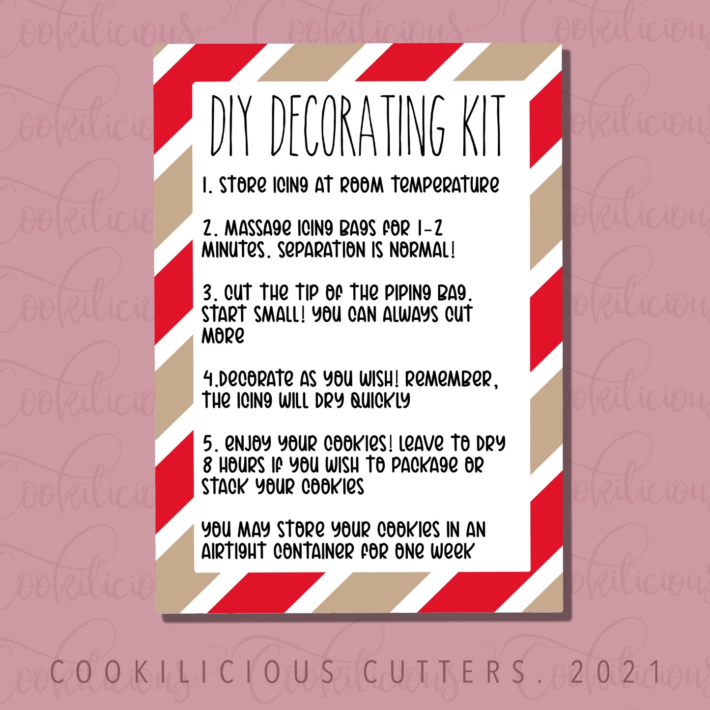 Stripes DIY Cookie Kit