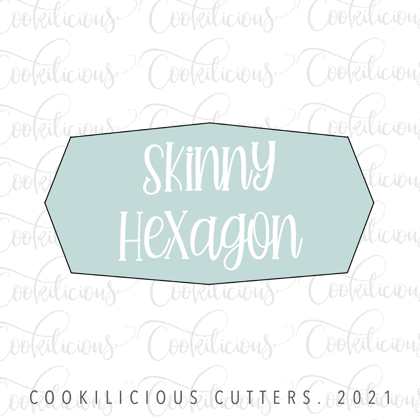 Skinny Hexagon Plaque