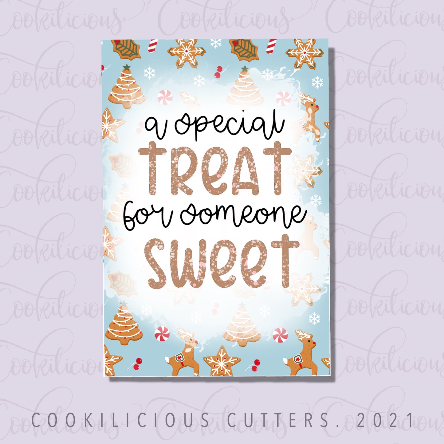 Special Treat Gingerbread Rectangle Tag