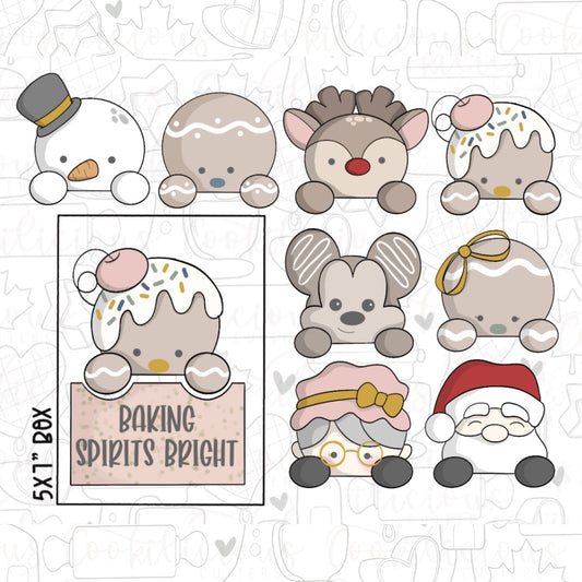 Christmas Characters Plaque Set