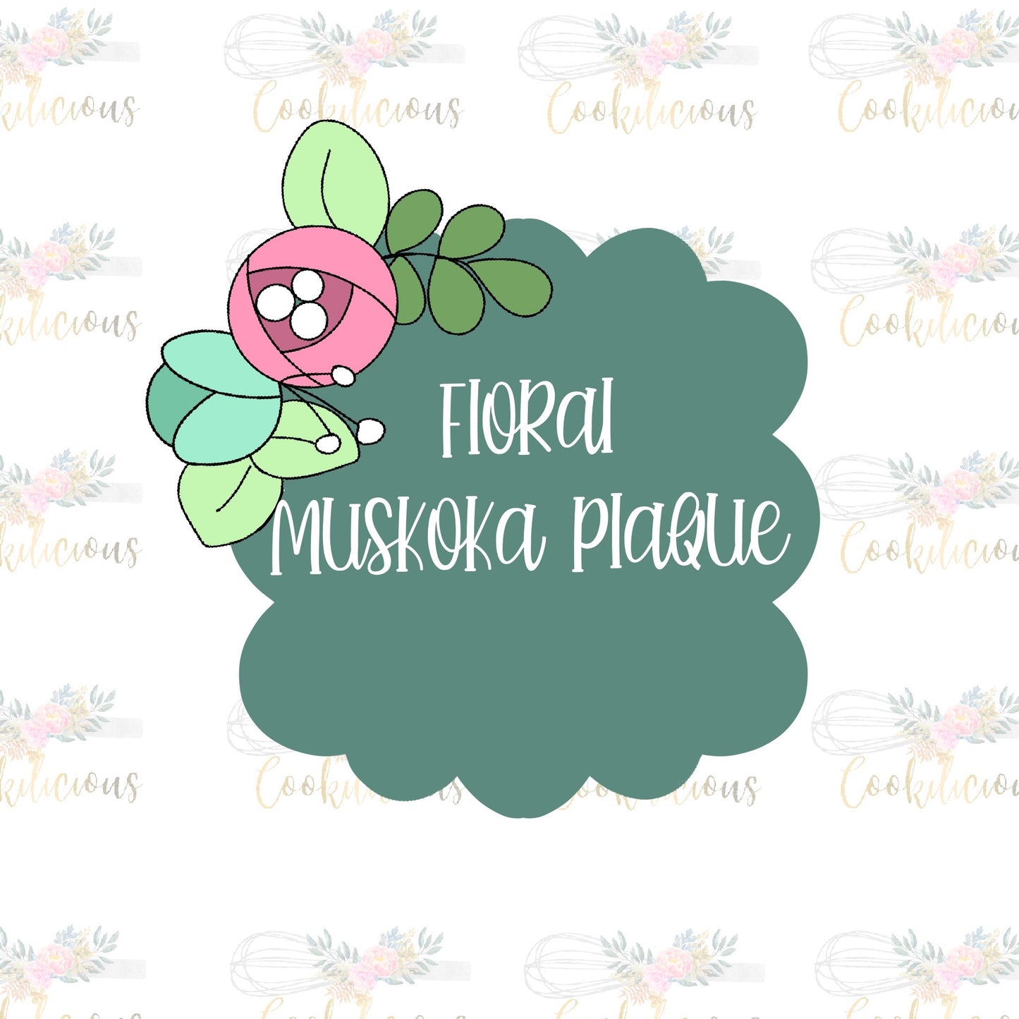 Floral Muskoka Plaque