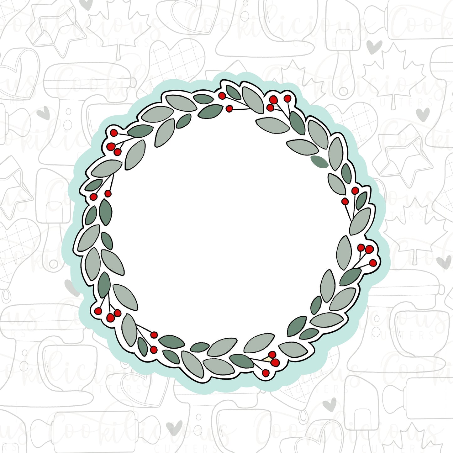 STL - HOLLY WREATH