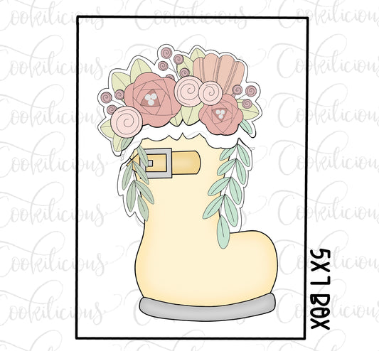 Floral Rain boot Set