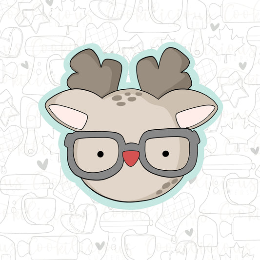 Nerdy Reindeer Head