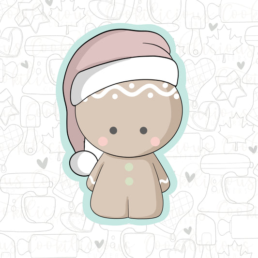 Gingerbread With Santa Hat